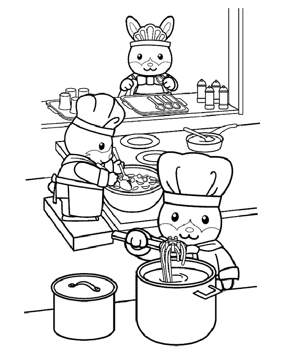 Chef coloring pages