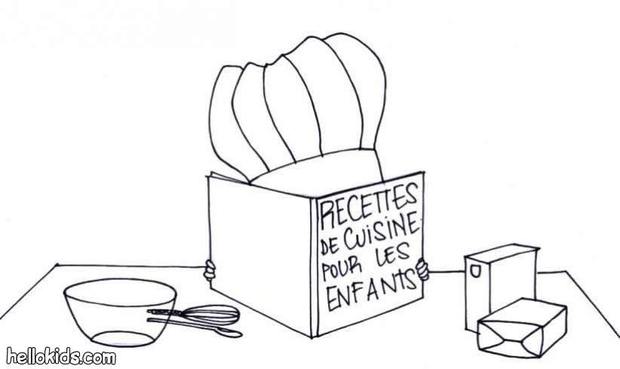 Book of recipes coloring pages