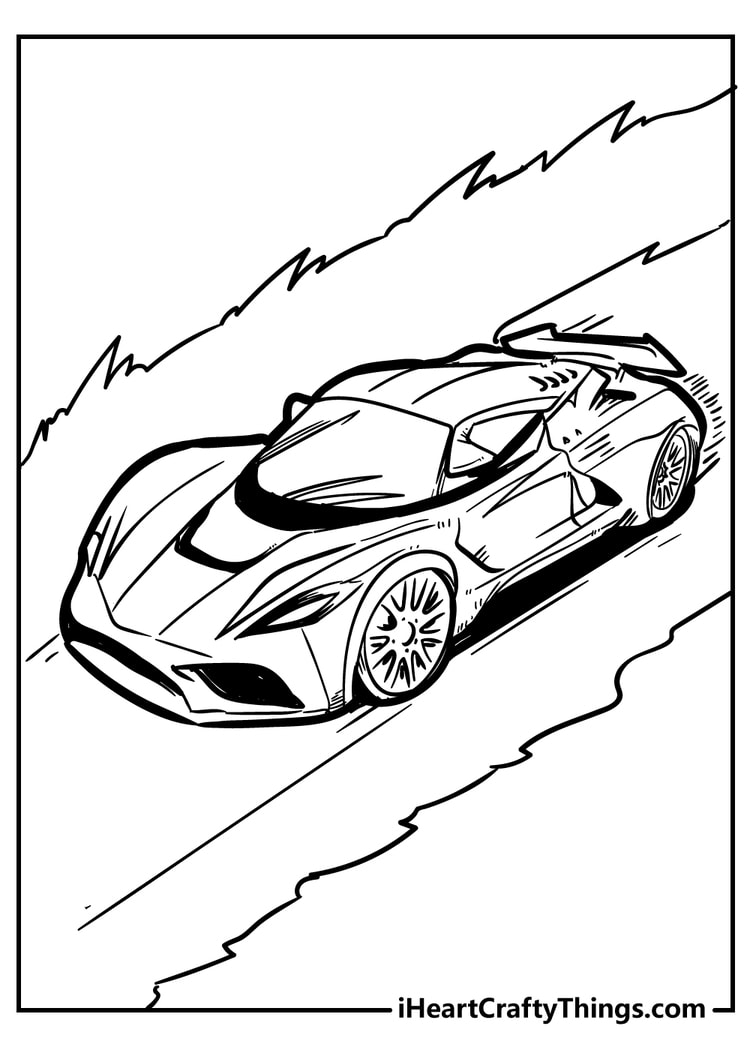 Cool car coloring pages free printables