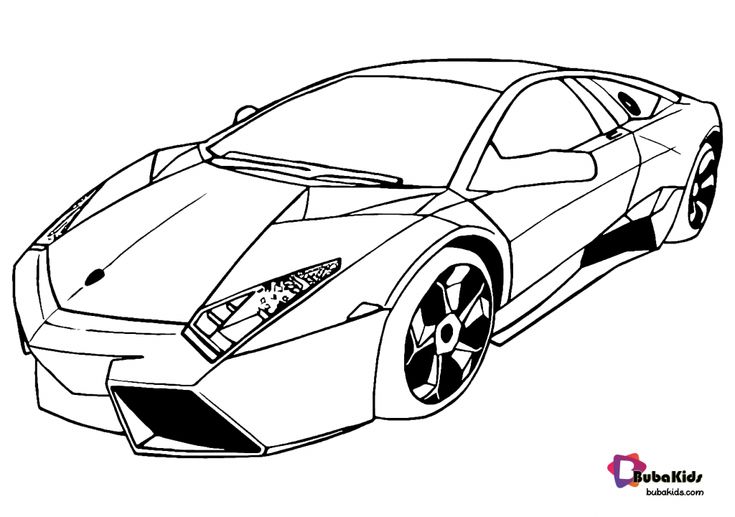 Free download and printable super car coloring page