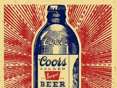 Dps coors beer poster bottle