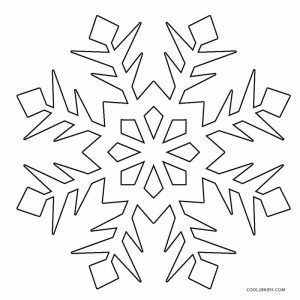 Dibujos de copos de nieve para colorear