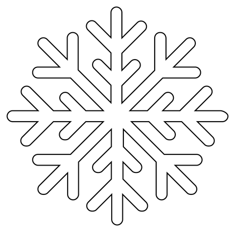 Snowflake coloring page free printable coloring pages