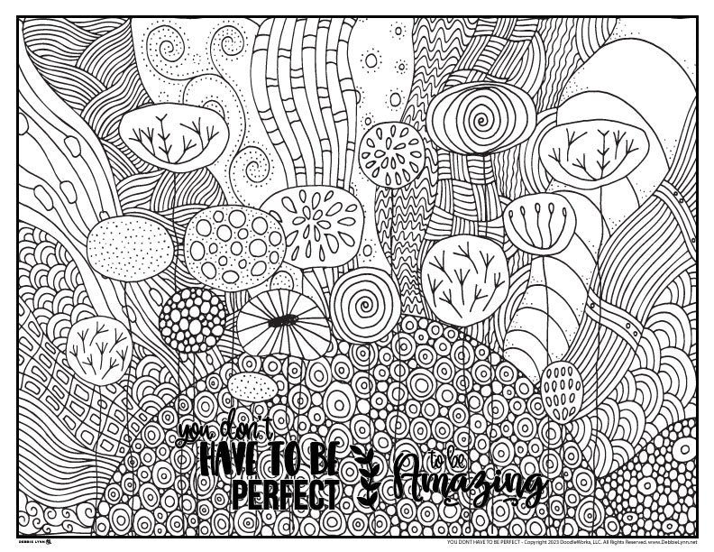 Not perfect but amazing coloring page â debbie lynn
