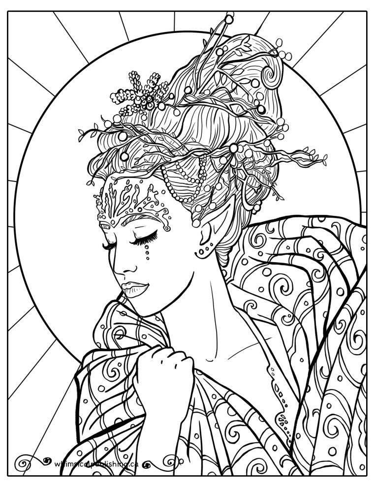 Free colouring pages â whimsil publishing illustration