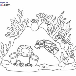 Coral reef coloring pages printable for free download