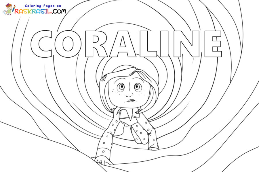 Coraline coloring pages