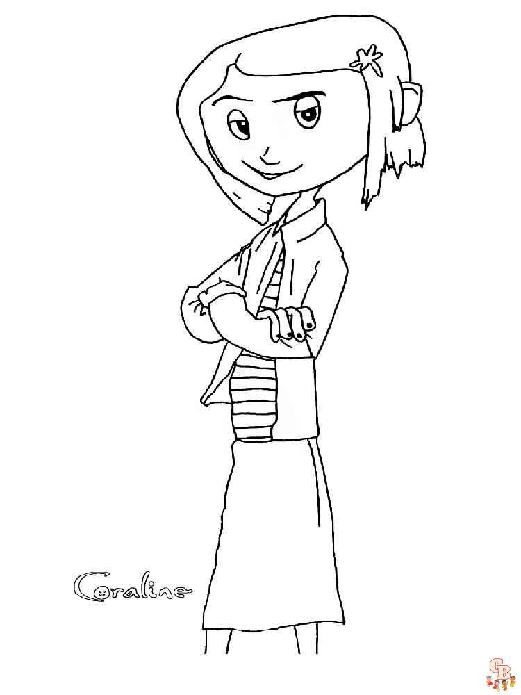 Discover the magic of coraline coloring pages for kids