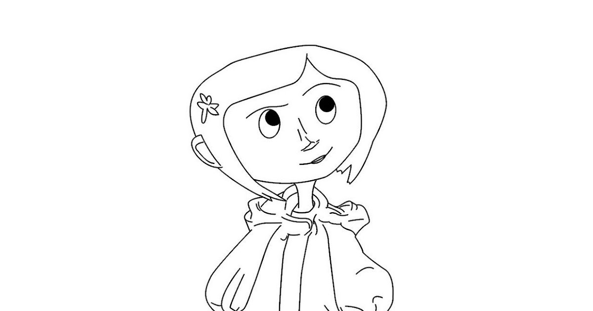 Coraline coloring pages two new free coraline coloring page