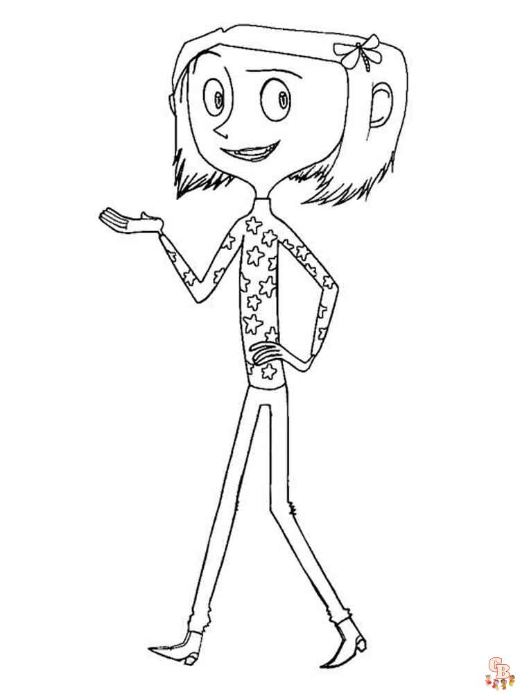 Discover the magic of coraline coloring pages for kids