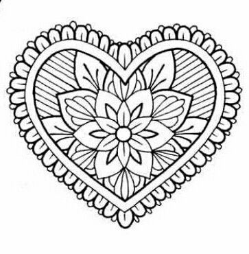 Cute het mandala valentine coloring pages mandala coloring pages coloring pages