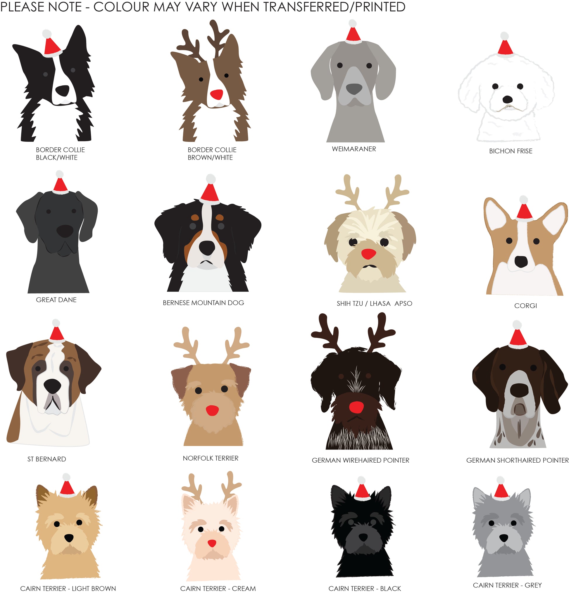 Personalised dog christmas wrapping paper â heather alstead design