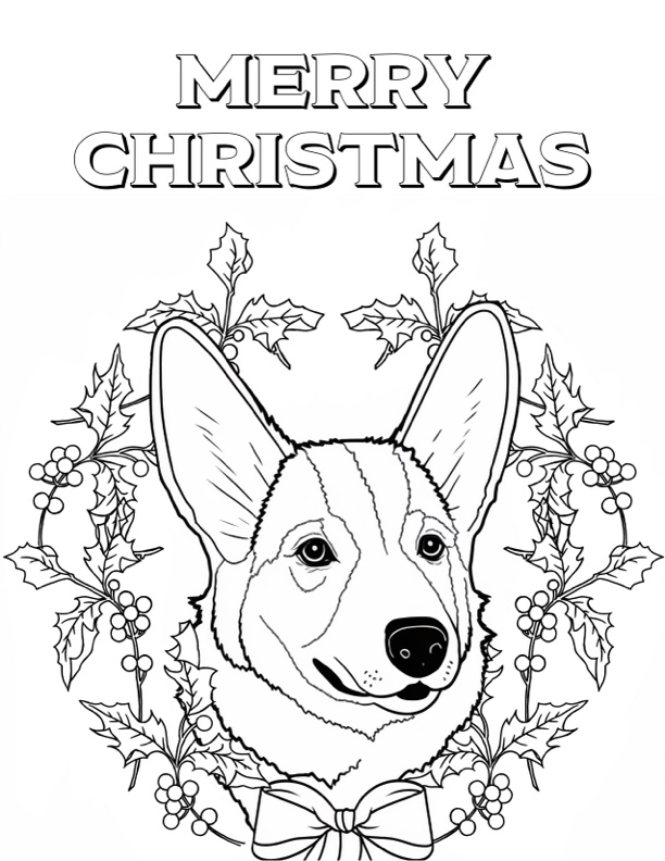 Corgi coloring pages