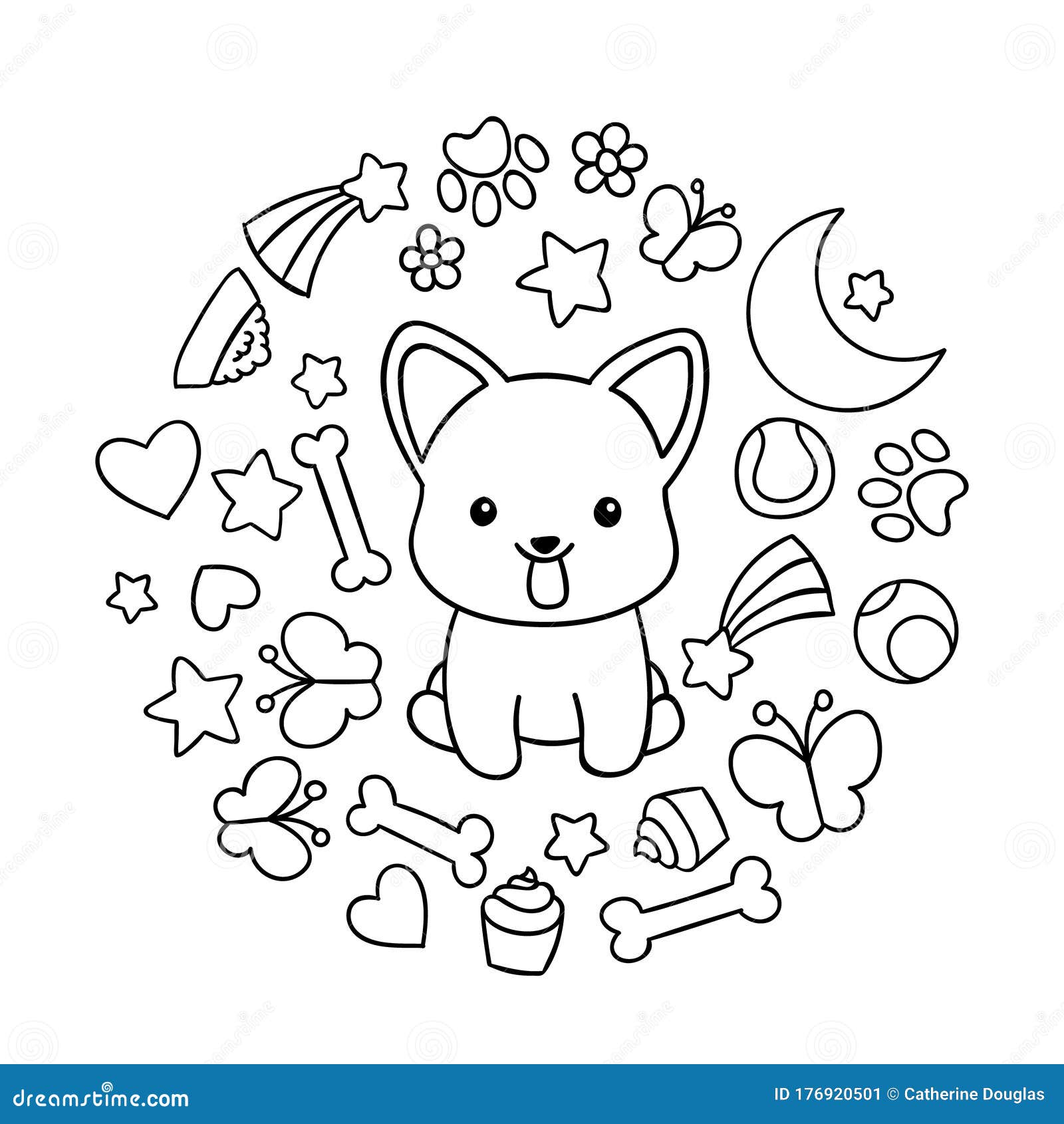 Black corgi stock illustrations â black corgi stock illustrations vectors clipart