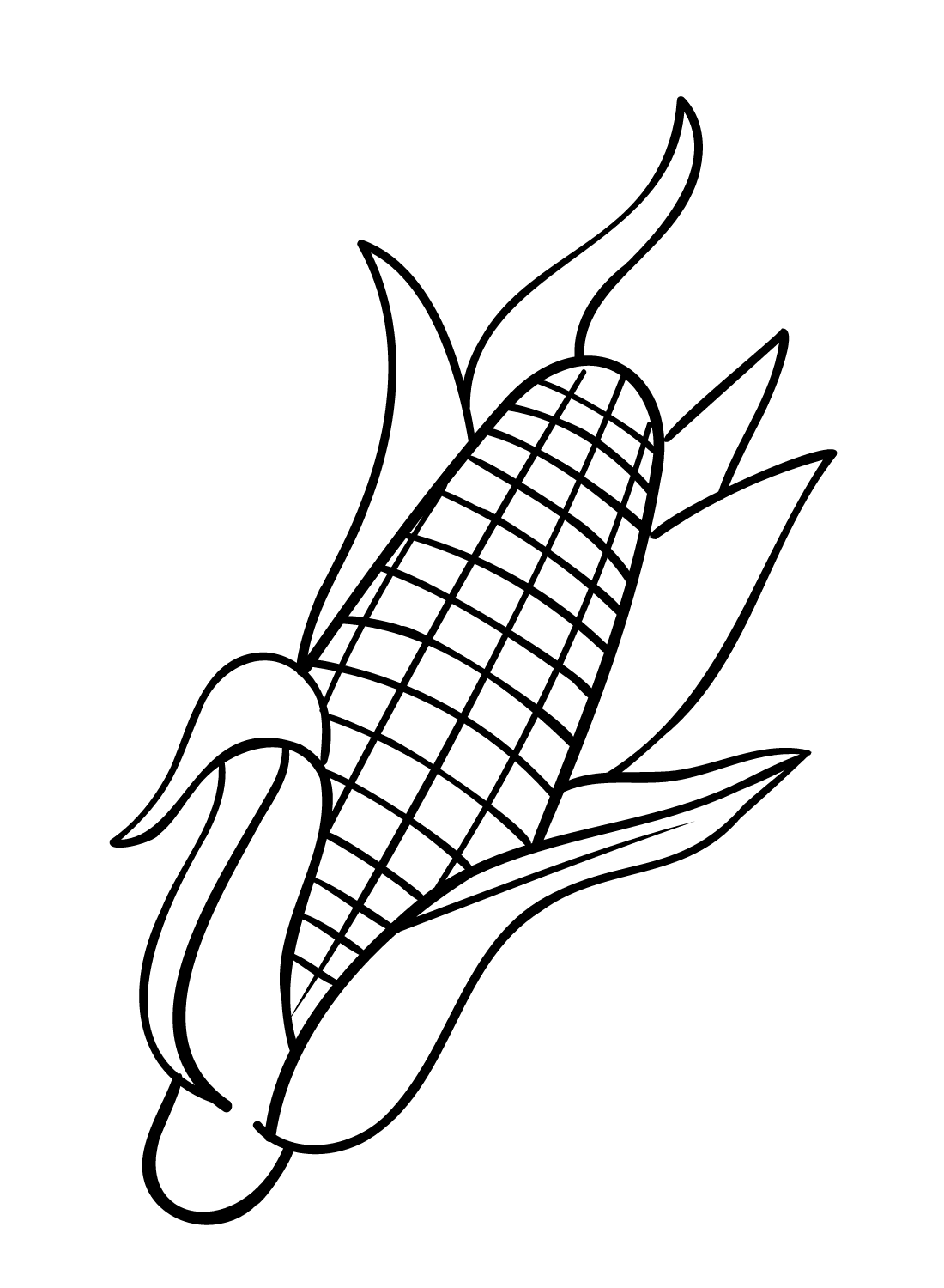 Corn coloring pages printable for free download