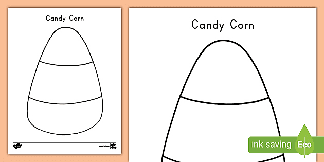 Candy corn coloring sheet printable activity
