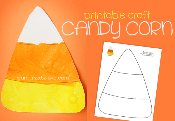 Printable candy corn craft