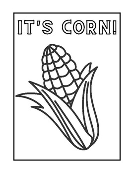 Its corn coloring page by bell to bell printables tpt