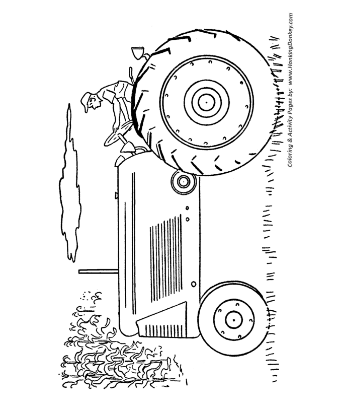 Farm tractor coloring pages printable big giant tractor coloring page and kids activity sheet