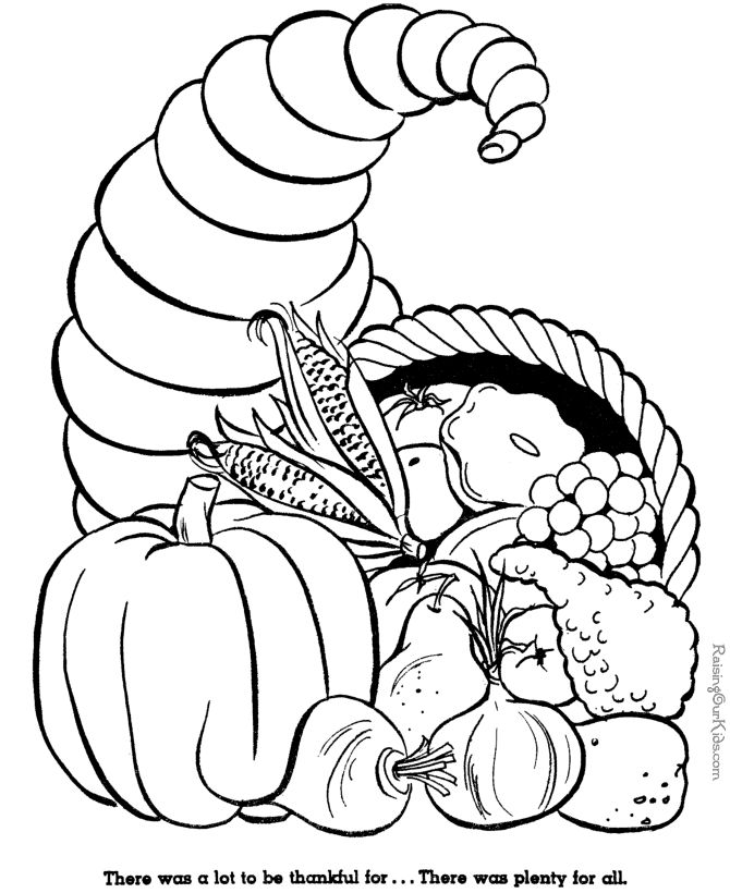 Printable cornucopia coloring page thanksgiving coloring sheets fall coloring pages thanksgiving coloring pages