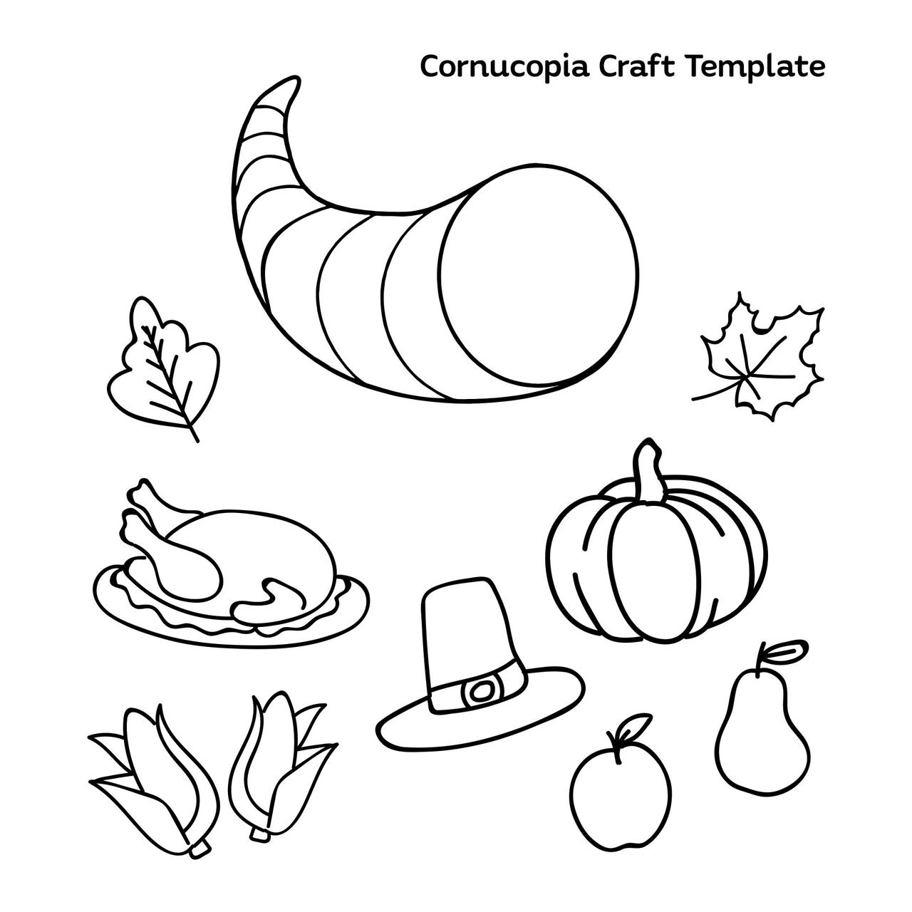 Cornucopia coloring pages by coloringpageswk on