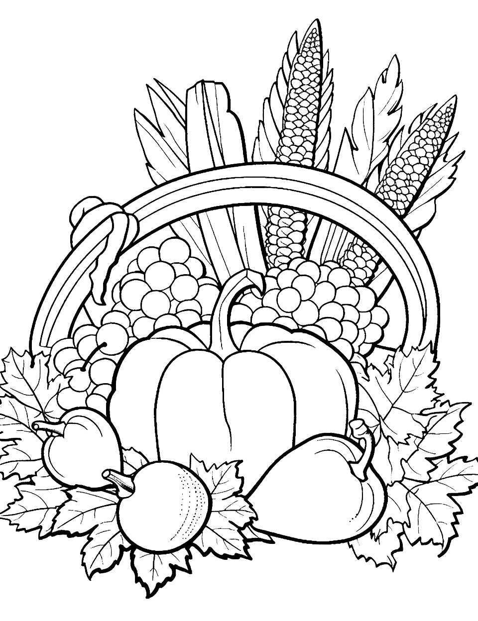 Thanksgiving coloring pages free printable sheets