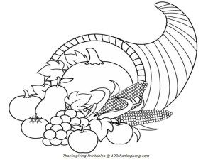 Cornucopia coloring pages pics of free printable cornucopia coloring pages free