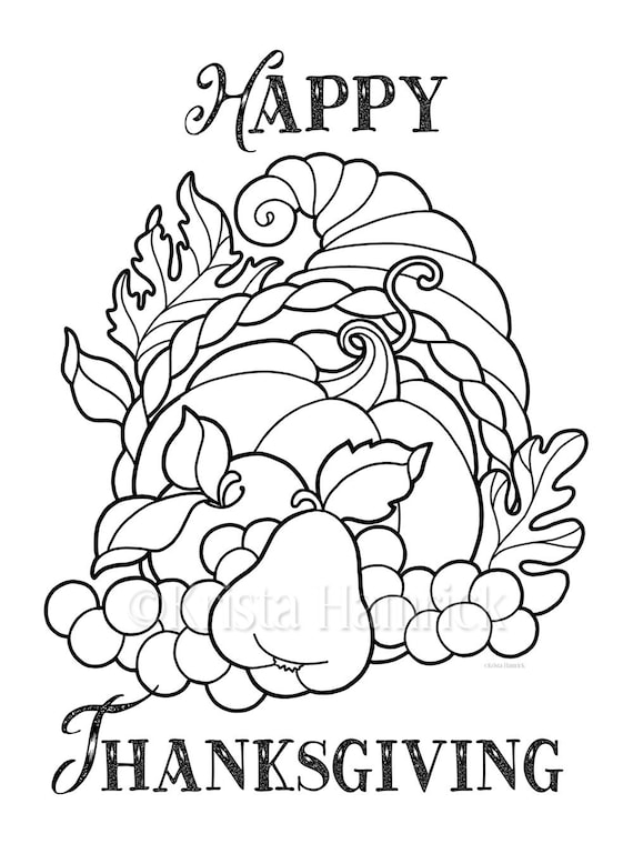 Thanksgiving cornucopia were thankful coloring pages for thanksgiving x