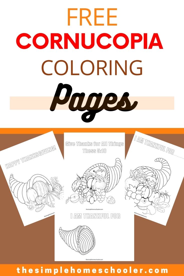 Free printable cornucopia coloring pages for kids and adults