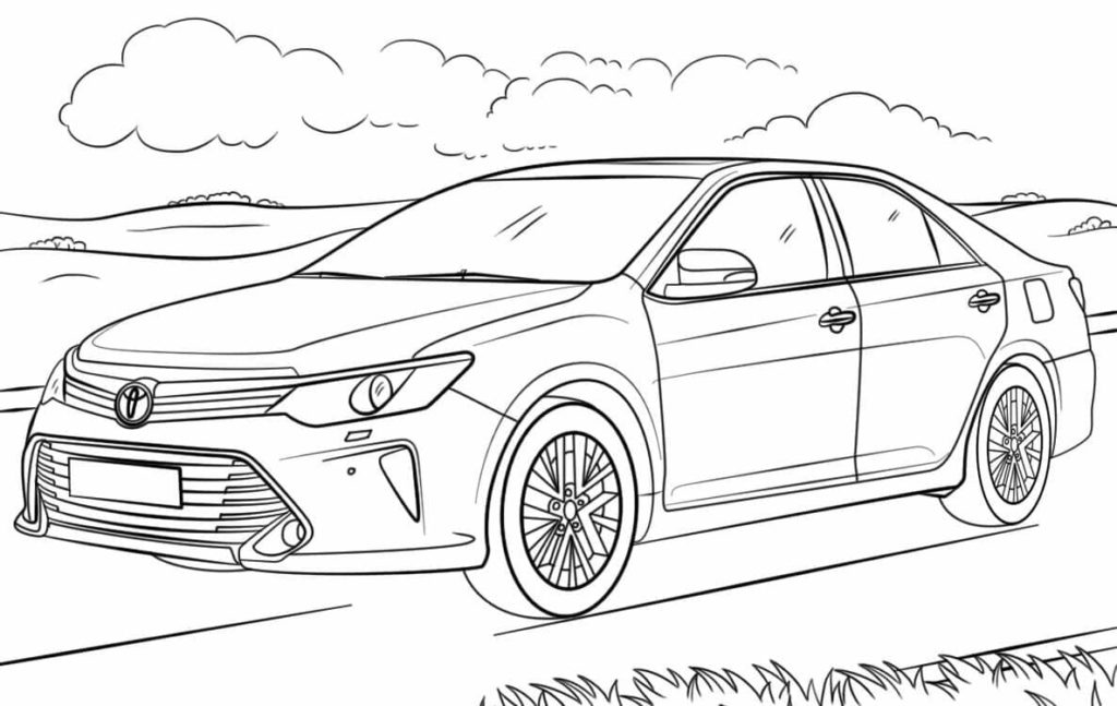 Toyota coloring pages printable coloring pages for kids