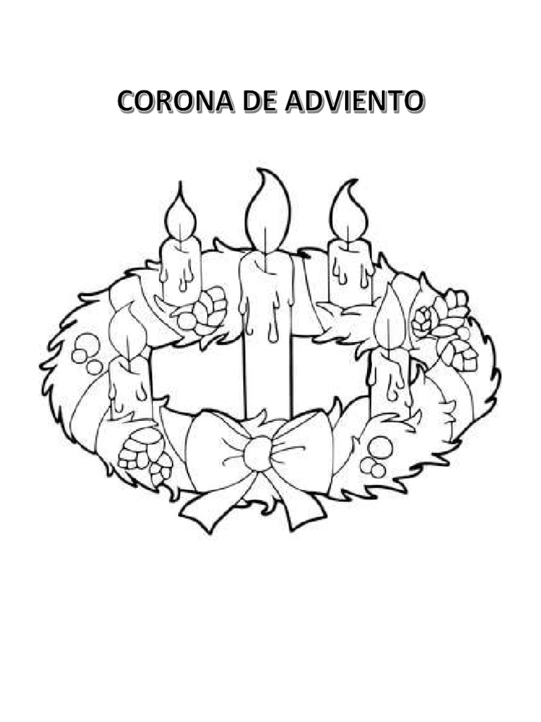 Corona de adviento para iluminar pdf