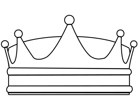 Crown coloring page free printable coloring pages