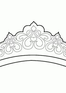 Beautiful tiara coloring page for girls printable free coloring pages for girls beautiful tiaras floral cuff bracelet