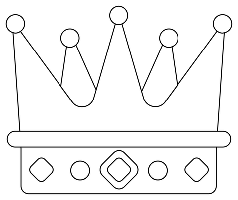 King crown coloring page free printable coloring pages