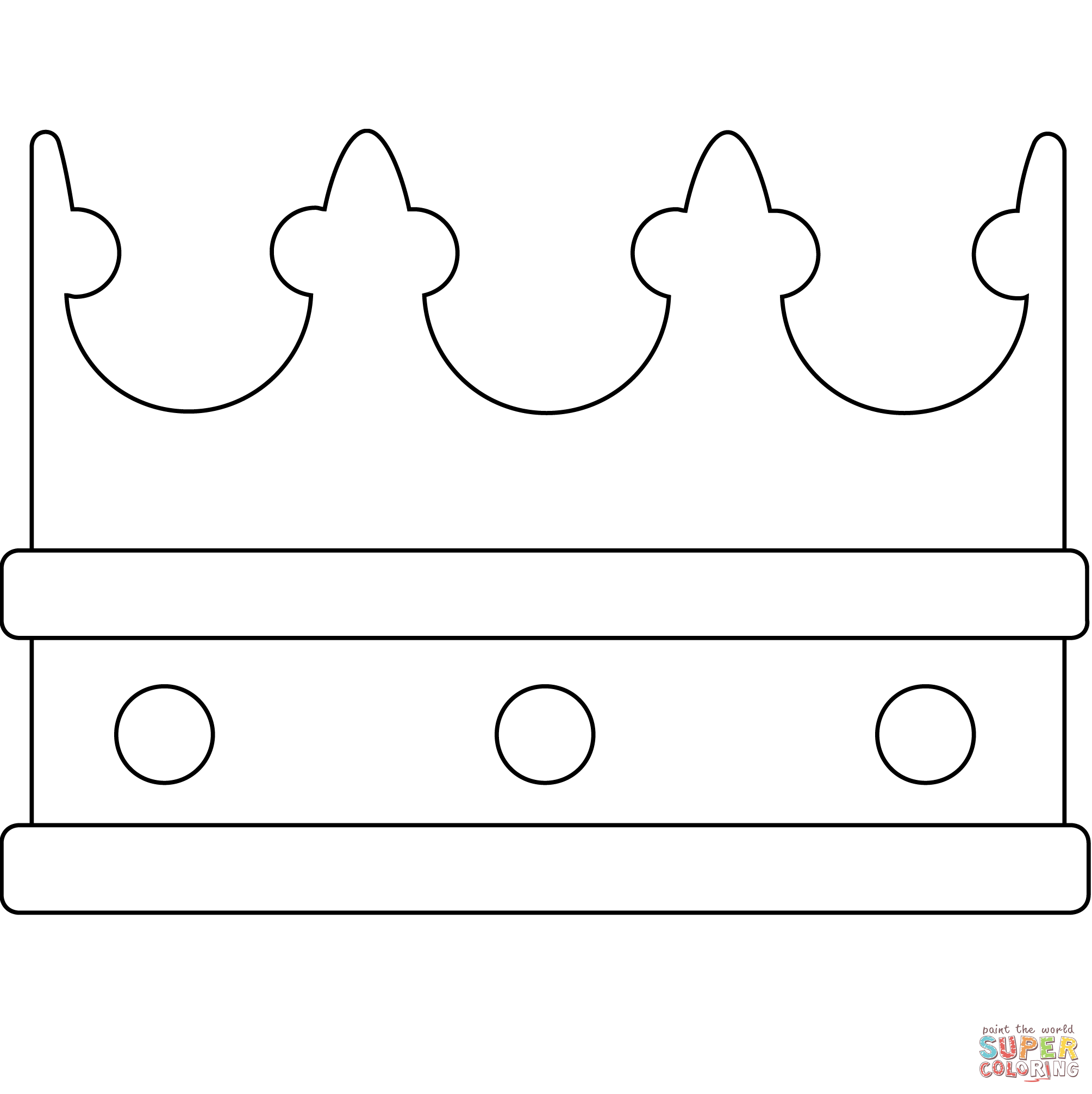 Crown emoji coloring page free printable coloring pages