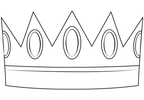 Prince crown coloring page free printable coloring pages