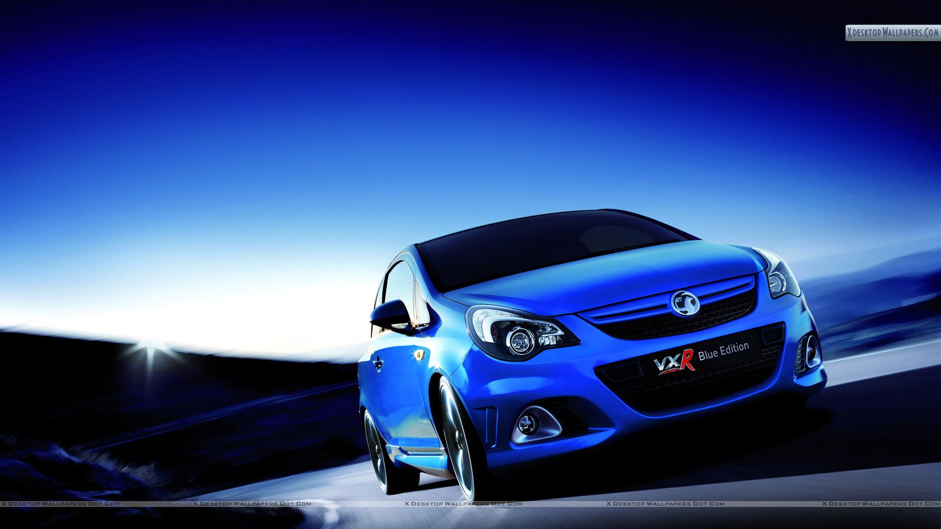 Vauxhall corsa vxr blue edition front wallpaper