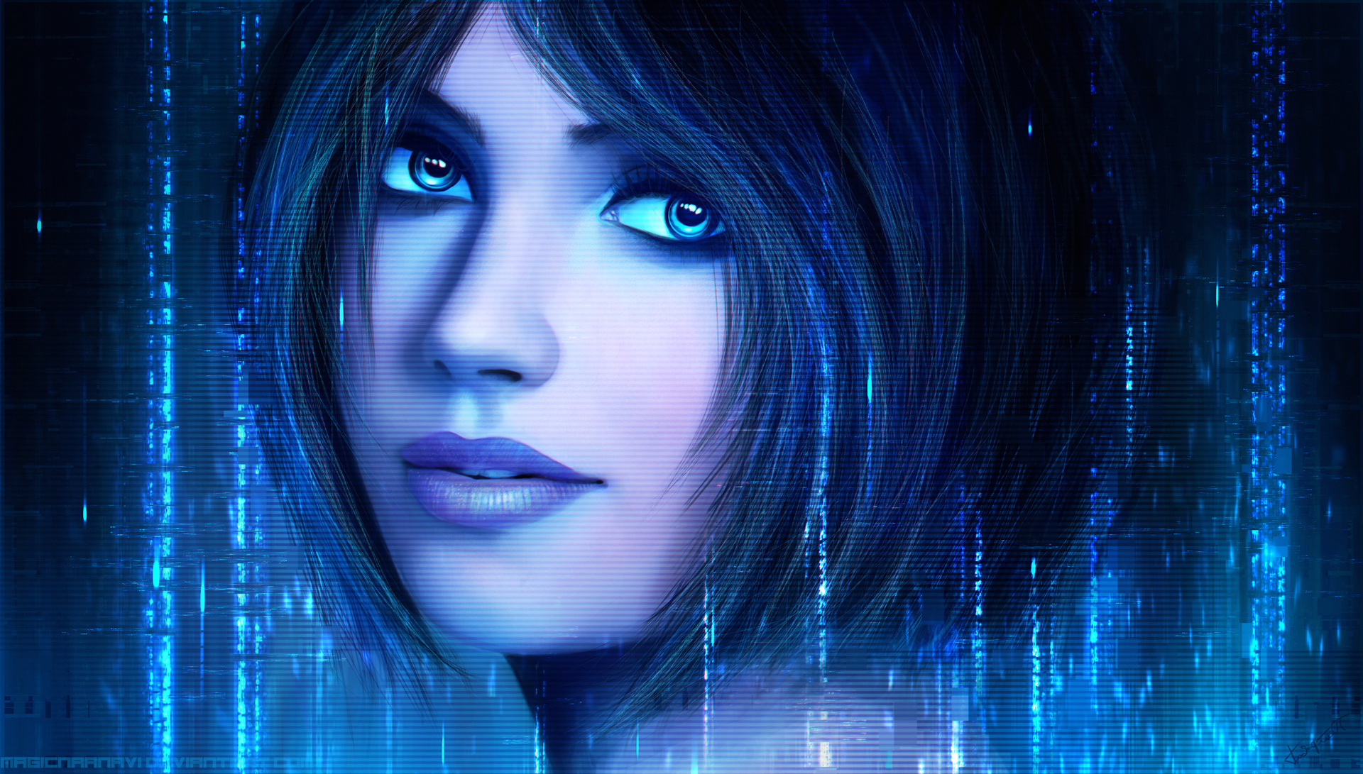 Cortana halo hd papers and backgrounds