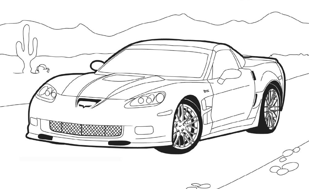 Corvette coloring pages k worksheets corvette cars coloring pages corvette stingray