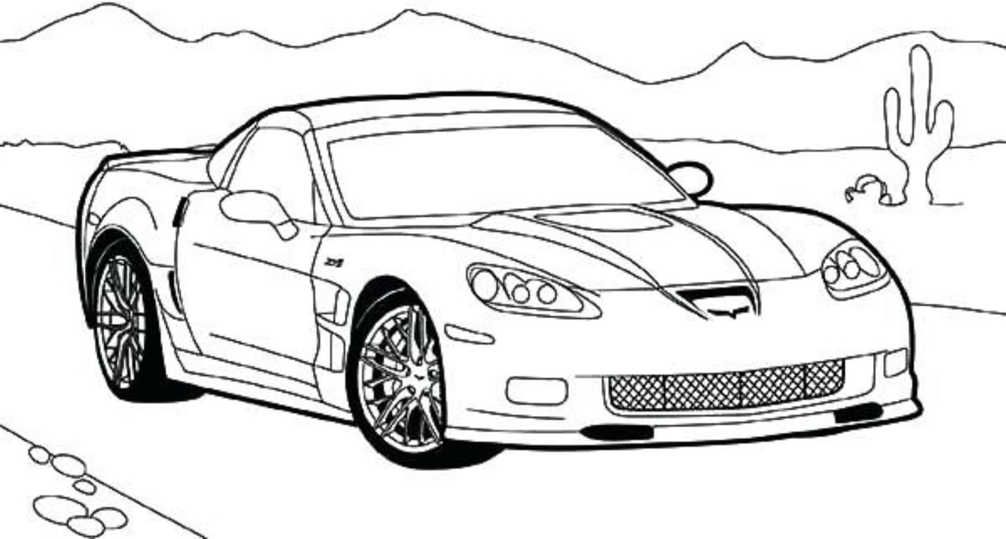 Fighting boredom during lockdown how about some corvette coloring pages