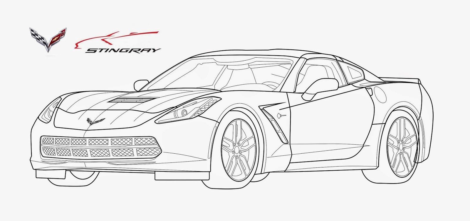 Fighting boredom during lockdown how about some corvette coloring pages