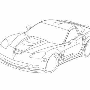 Corvette coloring pages printable for free download