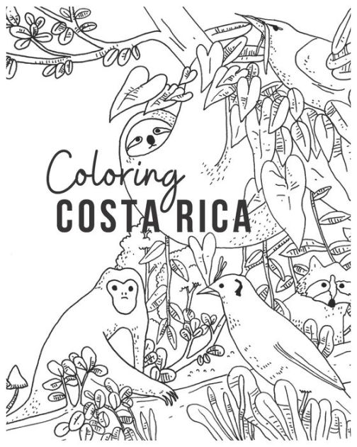 Coloring costa rica a nature and wildlife illustrated coloring book by jane kogel noelia esquivel paperback barnes noble