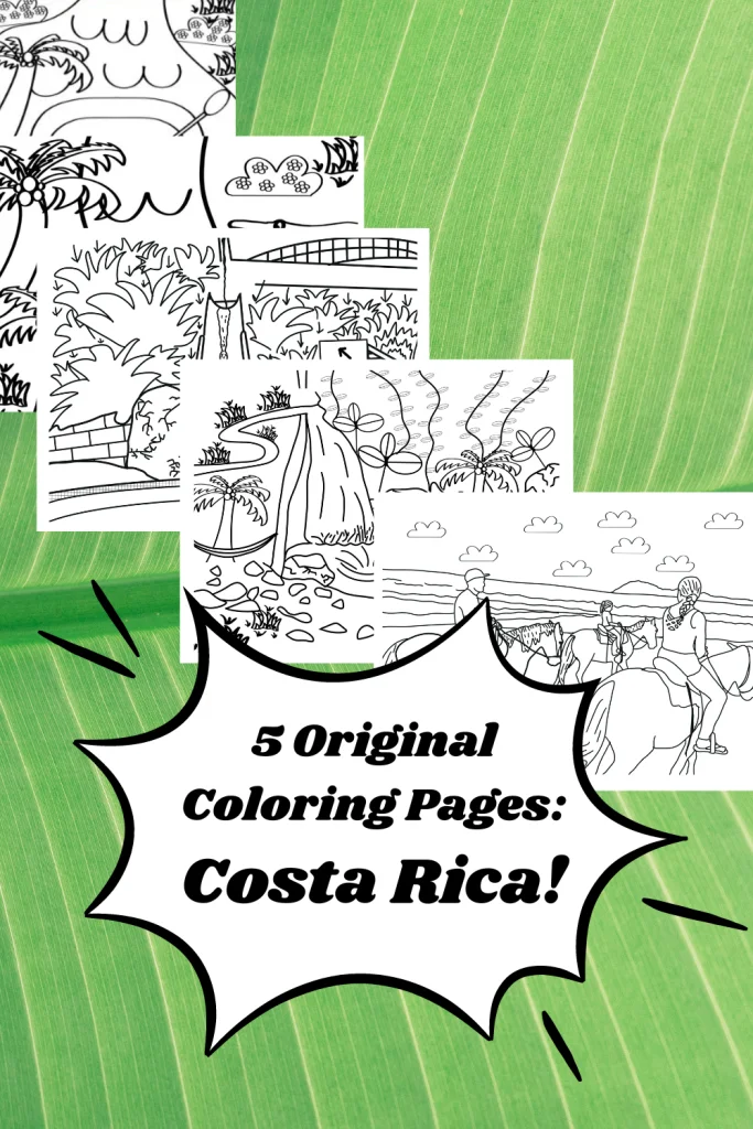 Fun and unique costa rica coloring pages