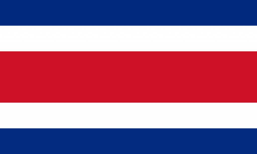 Costa rica flag coloring