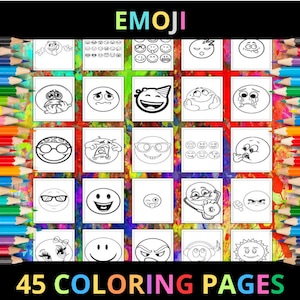 Emoji coloring pages