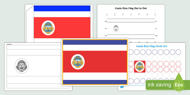 Costa rica independence day display pack