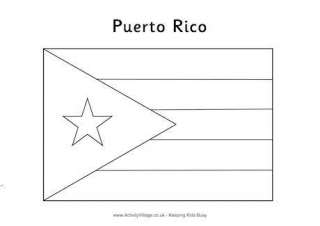 Sta rica flag louring page