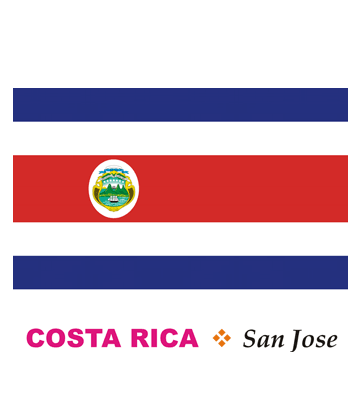 Costa rica flag coloring pages for kids to color and print