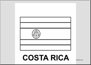 Flag costa rica